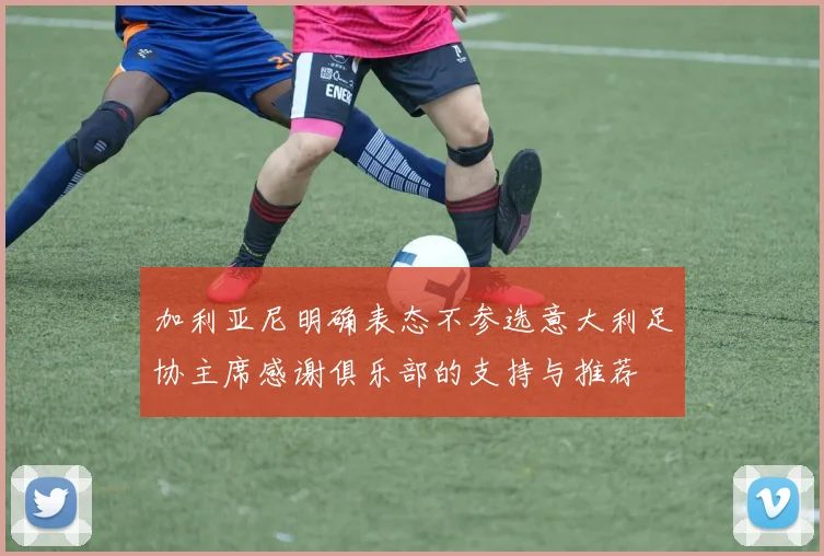 加利亚尼明确表态不参选意大利足协主席感谢俱乐部的支持与推荐